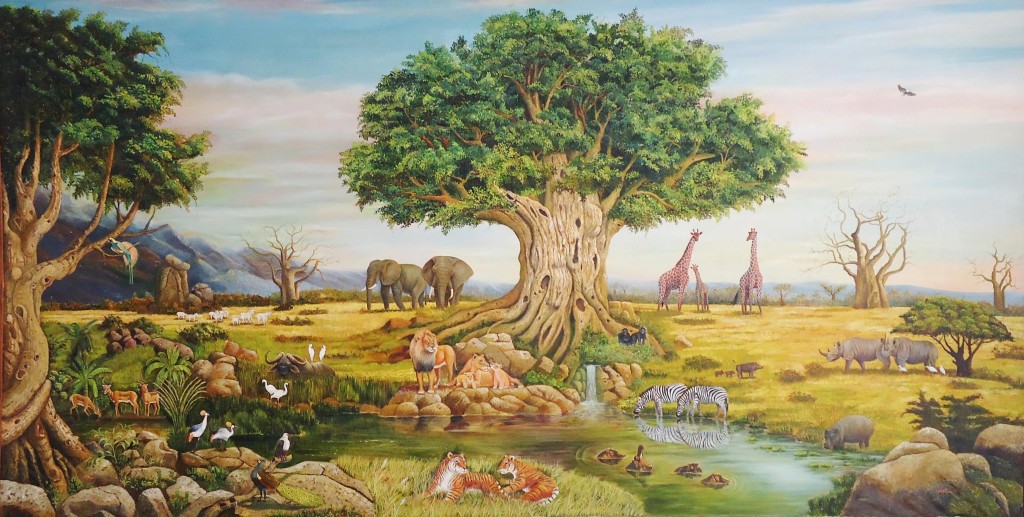 Lukisan Sungai- Lia Gallery - Natural