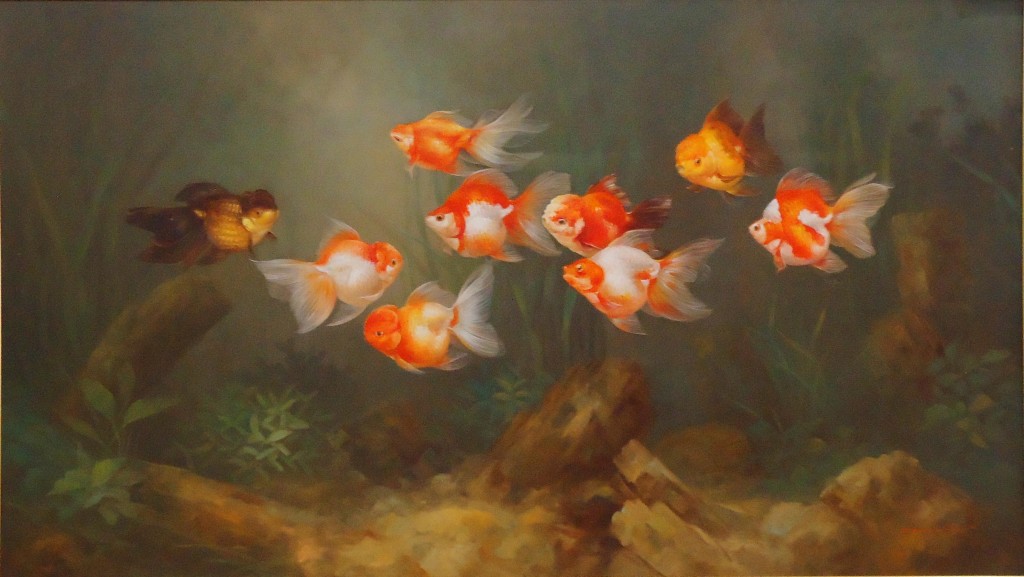 Lukisan Ikan Koki - Lia Gallery - Natural