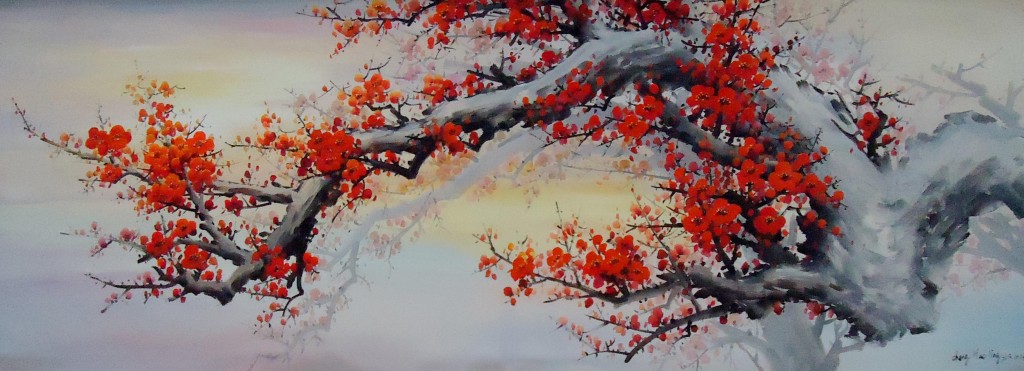 Lukisan Sakura - Lia Gallery - Natural