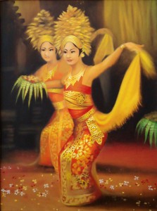Lukisan Tari Bali - Lia Gallery - Natural